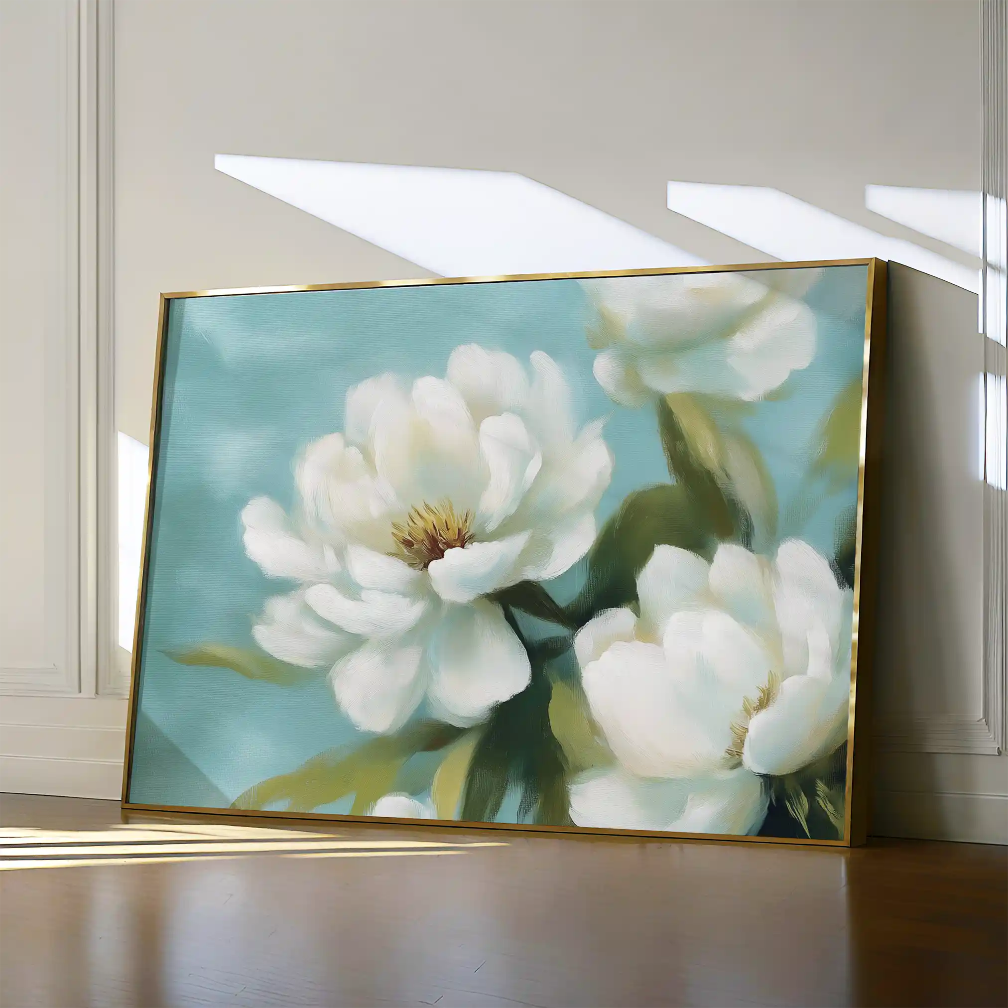 Floral 900 Canvas Art 60 x 40 cm / Black
