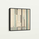 Abstract 901 Canvas Art 16" x 16" / 40 x 40 cm / Black