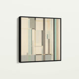 Abstract 901 Canvas Art 16" x 16" / 40 x 40 cm / Black