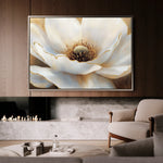 Floral 901 Canvas Art 18" x 24" / 45 x 60 cm / Black