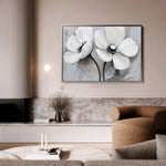 Floral 902 Canvas Art 18" x 24" / 45 x 60 cm / Black