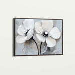 Floral 902 Canvas Art 18" x 24" / 45 x 60 cm / Black