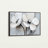 Floral 902 Canvas Art 18" x 24" / 45 x 60 cm / Black