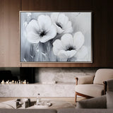 Floral 903 Canvas Art 18" x 24" / 45 x 60 cm / Black