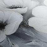 Floral 903 Canvas Art 18" x 24" / 45 x 60 cm / Black