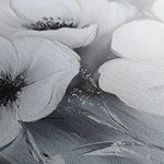 Floral 903 Canvas Art 60 x 40 cm / Black
