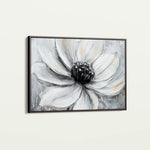 Floral 904 Canvas Art 18" x 24" / 45 x 60 cm / Black