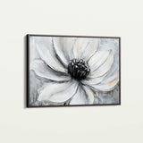 Floral 904 Canvas Art 18" x 24" / 45 x 60 cm / Black