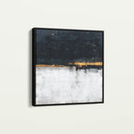 Abstract 905 Canvas Art 16" x 16" / 40 x 40 cm / Black