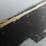 Abstract 906 Canvas Art 16" x 16" / 40 x 40 cm / Black