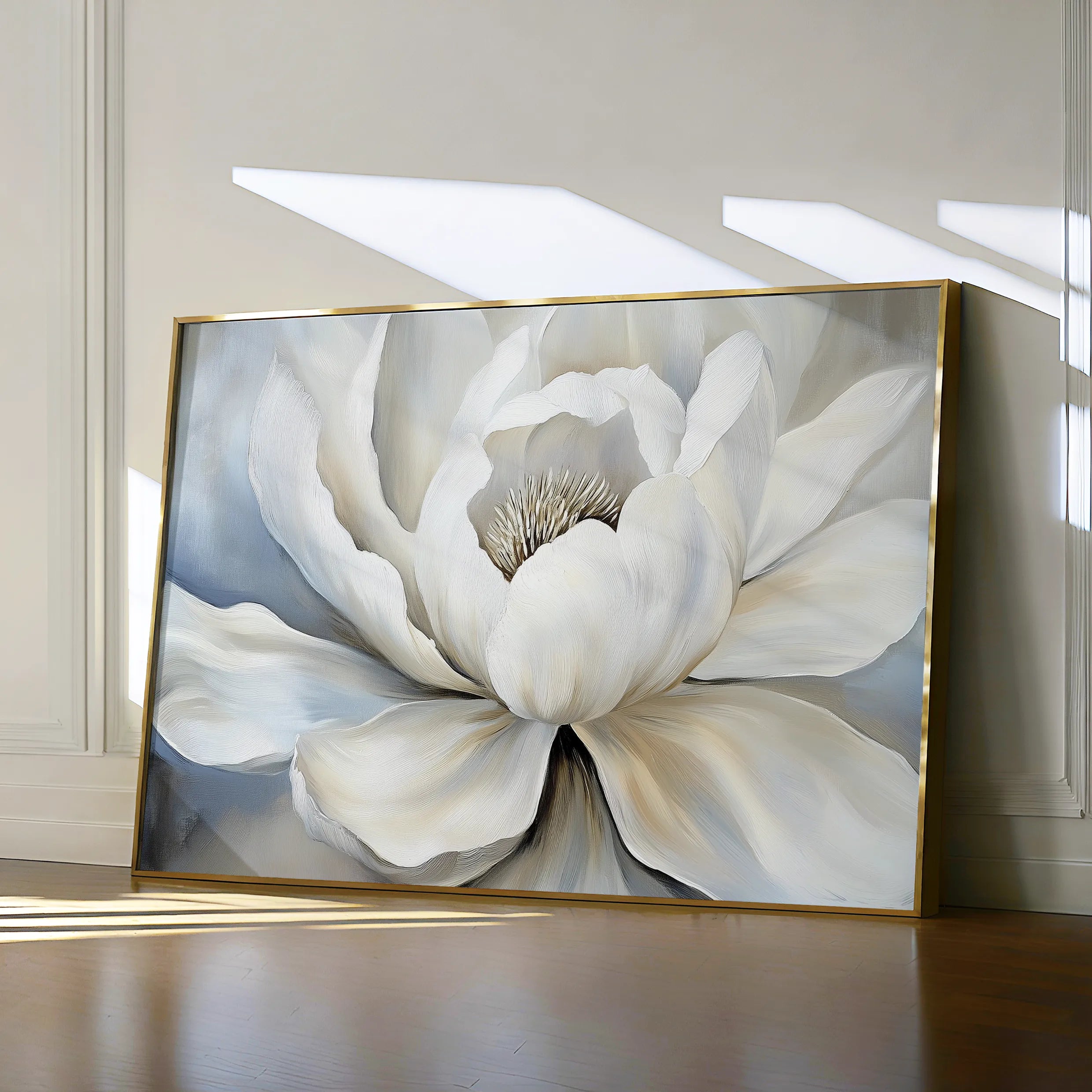 Floral 906 Canvas Art 18" x 24" / 45 x 60 cm / Black