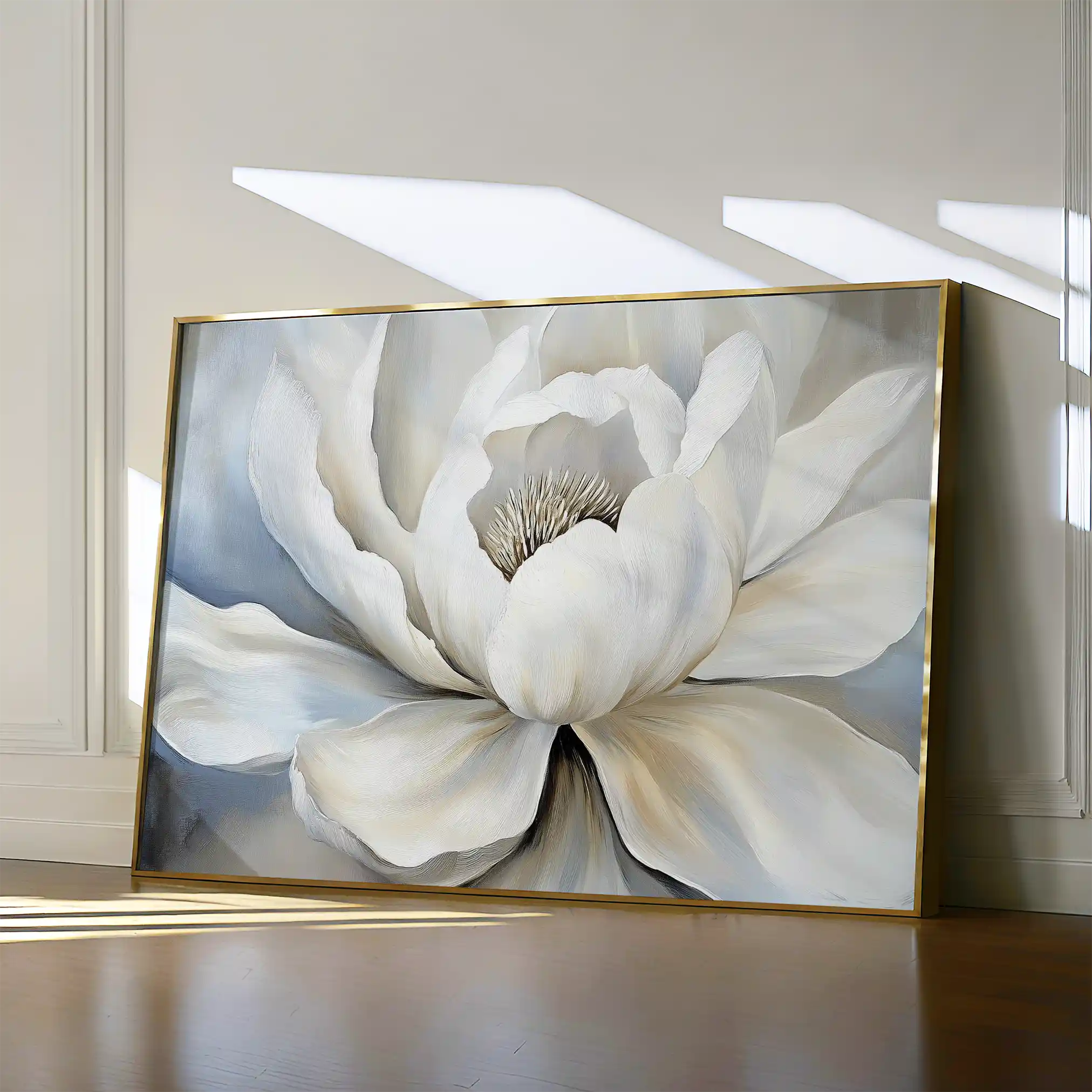 Floral 906 Canvas Art 60 x 40 cm / Black