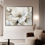 Floral 907 Canvas Art 18" x 24" / 45 x 60 cm / Black