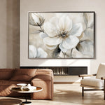 Floral 907 Canvas Art 18" x 24" / 45 x 60 cm / Black