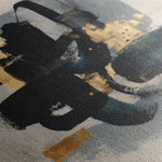 Abstract 908 Canvas Art 16" x 16" / 40 x 40 cm / Black