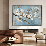 Floral 908 Canvas Art 18" x 24" / 45 x 60 cm / Black
