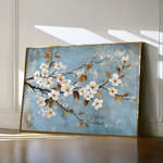 Floral 908 Canvas Art 60 x 40 cm / Black