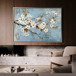 Floral 908 Canvas Art 60 x 40 cm / Black