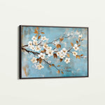 Floral 908 Canvas Art 60 x 40 cm / Black