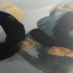 Abstract 909 Canvas Art 16" x 16" / 40 x 40 cm / Black