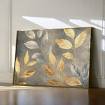 Floral 909 Canvas Art 18" x 24" / 45 x 60 cm / Black