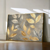 Floral 909 Canvas Art 18" x 24" / 45 x 60 cm / Black