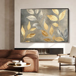 Floral 909 Canvas Art 18" x 24" / 45 x 60 cm / Black