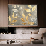 Floral 909 Canvas Art 18" x 24" / 45 x 60 cm / Black