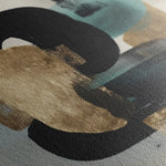 Abstract 910 Canvas Art 16" x 16" / 40 x 40 cm / Black