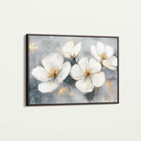 Floral 910 Canvas Art 18" x 24" / 45 x 60 cm / Black