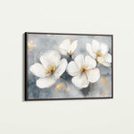 Floral 910 Canvas Art 60 x 40 cm / Black
