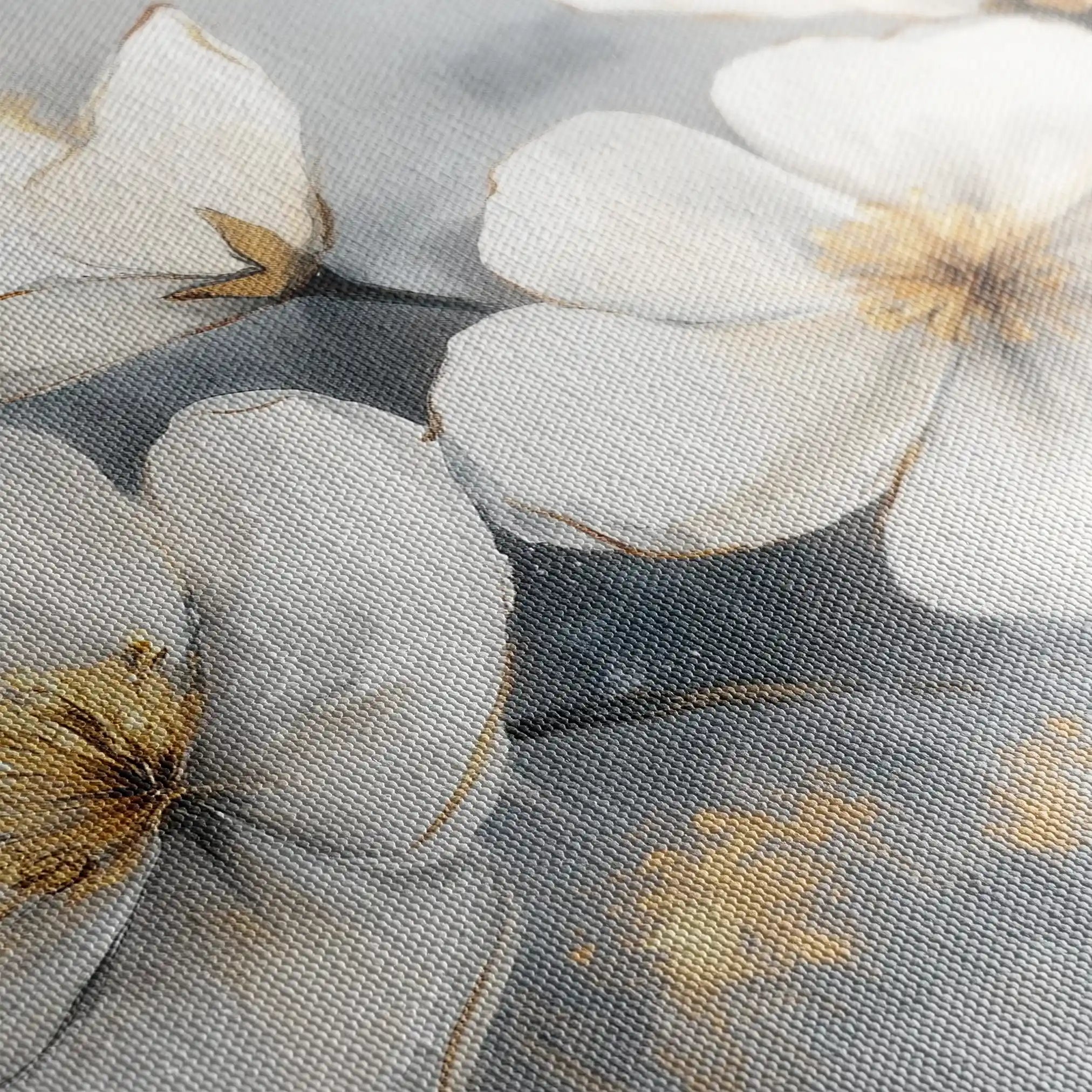 Floral 910 Canvas Art 60 x 40 cm / Black