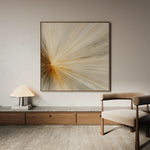 Abstract 911 Canvas Art 16" x 16" / 40 x 40 cm / Black