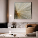 Abstract 911 Canvas Art 16" x 16" / 40 x 40 cm / Black