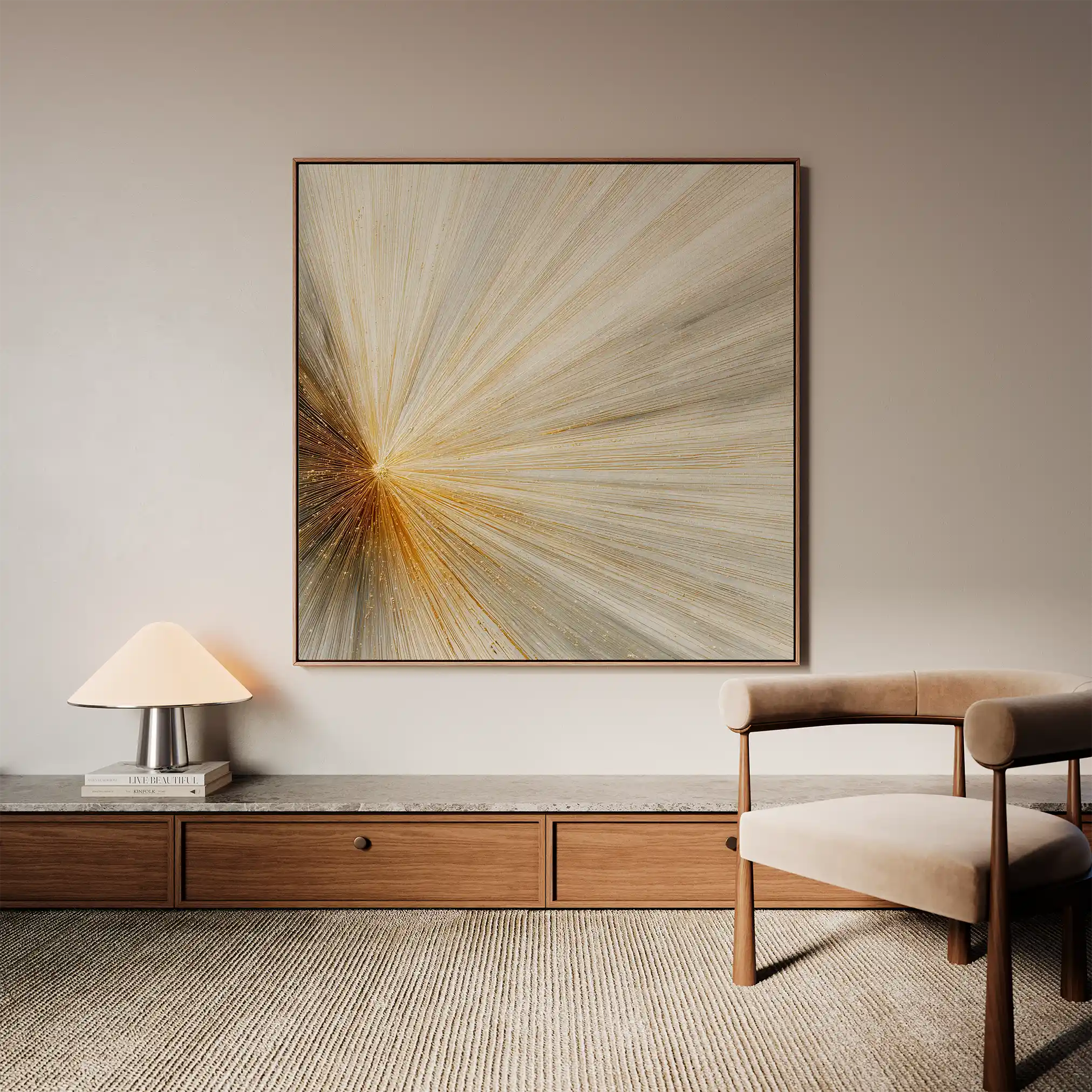 Abstract 911 Canvas Art 60 x 60 cm / Black