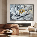 Floral 911 Canvas Art 18" x 24" / 45 x 60 cm / Black