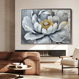 Floral 911 Canvas Art 18" x 24" / 45 x 60 cm / Black