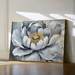 Floral 911 Canvas Art 18" x 24" / 45 x 60 cm / Black