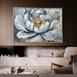 Floral 911 Canvas Art 18" x 24" / 45 x 60 cm / Black