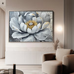 Floral 911 Canvas Art 18" x 24" / 45 x 60 cm / Black