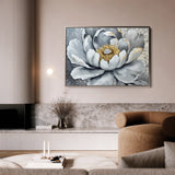 Floral 911 Canvas Art 18" x 24" / 45 x 60 cm / Black