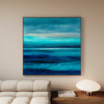Abstract 912 Canvas Art 16" x 16" / 40 x 40 cm / Black