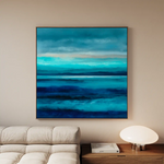 Abstract 912 Canvas Art 60 x 60 cm / Black