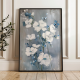 Floral 912 Canvas Art 18" x 24" / 45 x 60 cm / Black