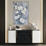 Floral 912 Canvas Art 18" x 24" / 45 x 60 cm / Black