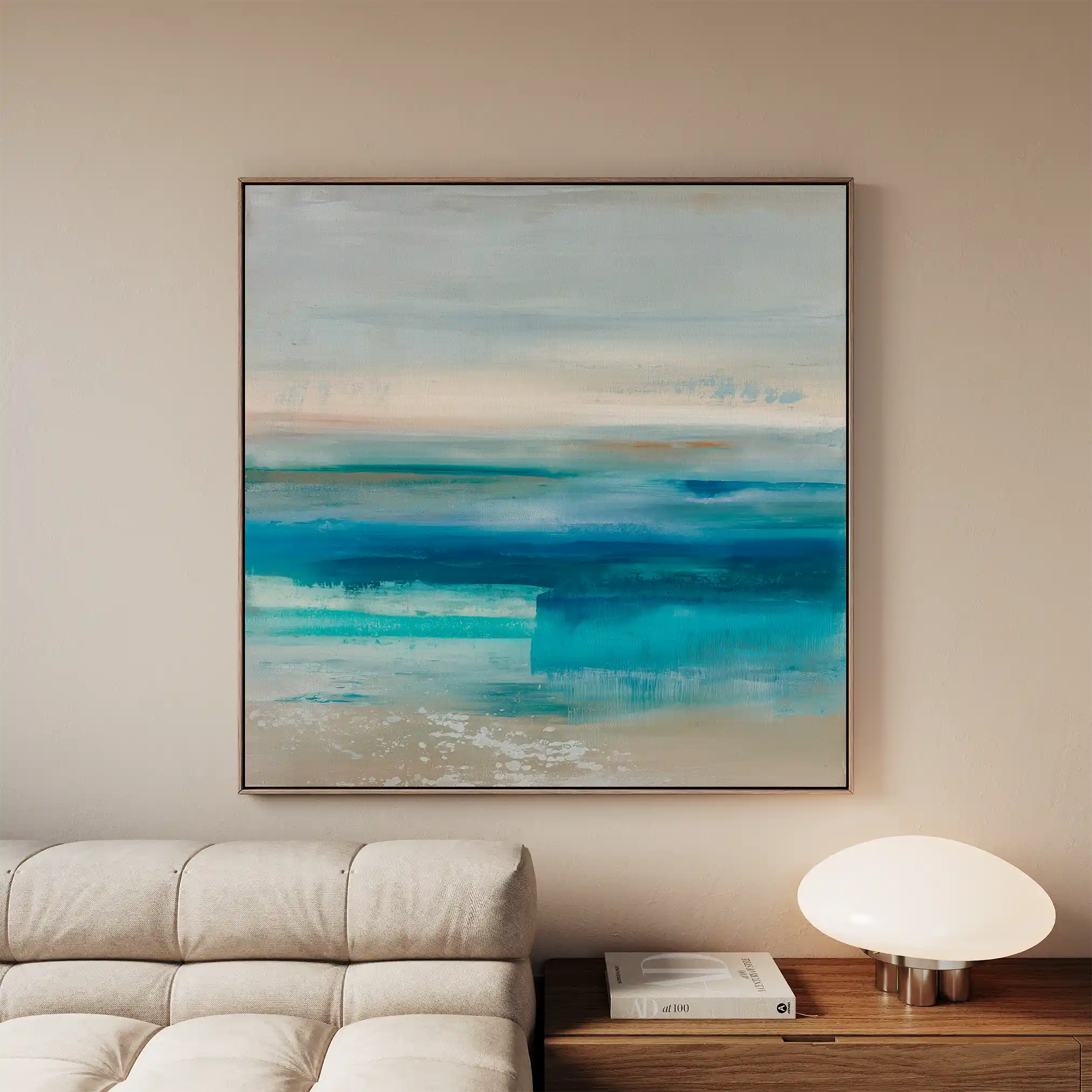Abstract 913 Canvas Art 60 x 60 cm / Black