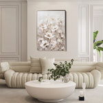 Floral 913 Canvas Art 18" x 24" / 45 x 60 cm / Black