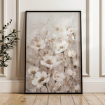 Floral 913 Canvas Art 60 x 40 cm / Black