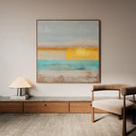 Abstract 914 Canvas Art 16" x 16" / 40 x 40 cm / Black