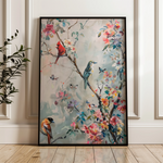 Floral 914 Canvas Art 18" x 24" / 45 x 60 cm / Black
